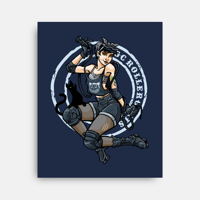 Whip It-none stretched canvas-tomkurzanski