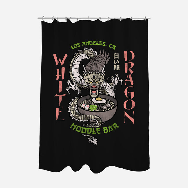 White Dragon Noodle Bar-none polyester shower curtain-Beware_1984