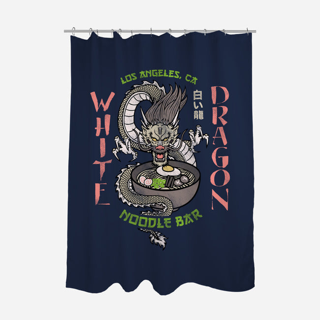 White Dragon Noodle Bar-none polyester shower curtain-Beware_1984