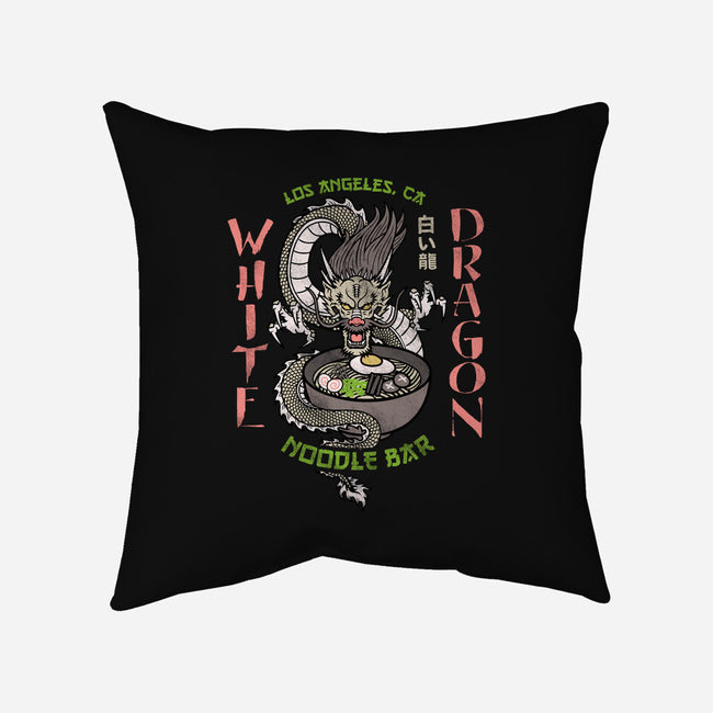 White Dragon Noodle Bar-none removable cover w insert throw pillow-Beware_1984