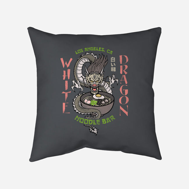 White Dragon Noodle Bar-none removable cover w insert throw pillow-Beware_1984