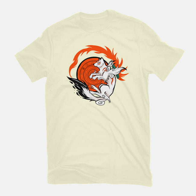White Wolf Goddess-mens basic tee-TechraNova