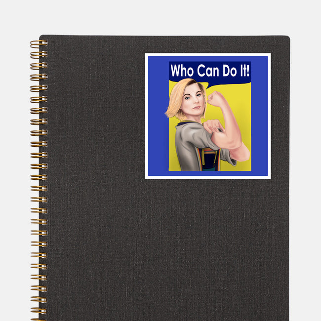 Who Can Do It!-none glossy sticker-MarianoSan