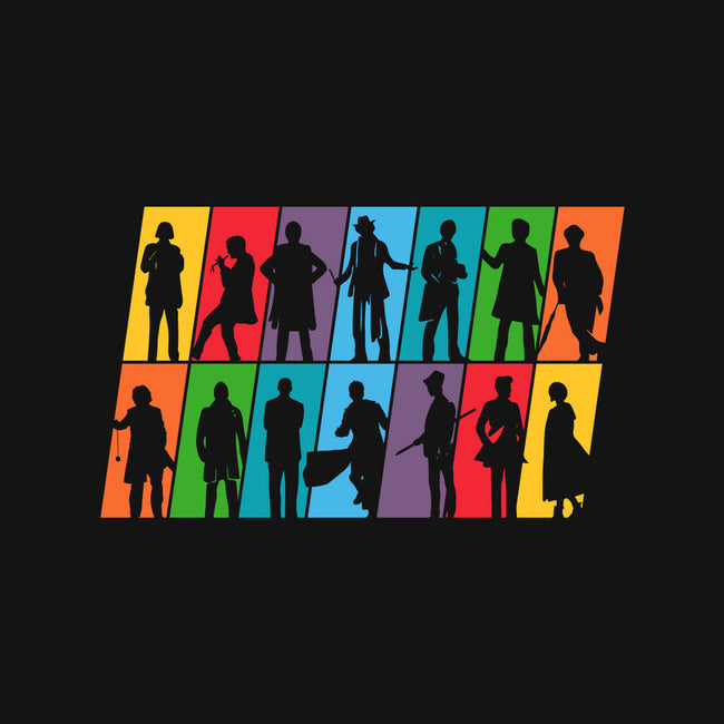 Who Is Who-womens v-neck tee-rocketman_art