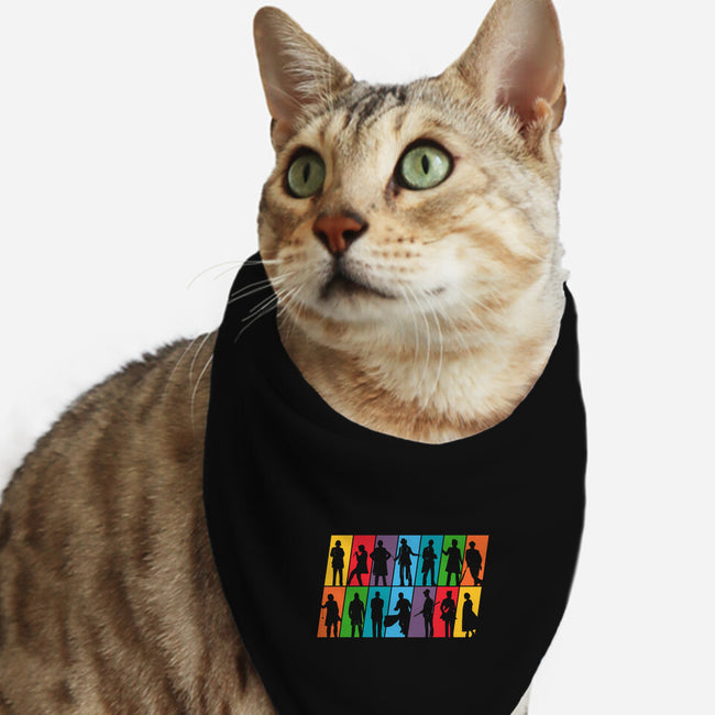 Who Is Who-cat bandana pet collar-rocketman_art