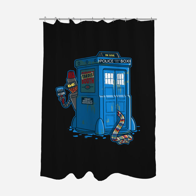 Who-icide Booth-none polyester shower curtain-Bamboota