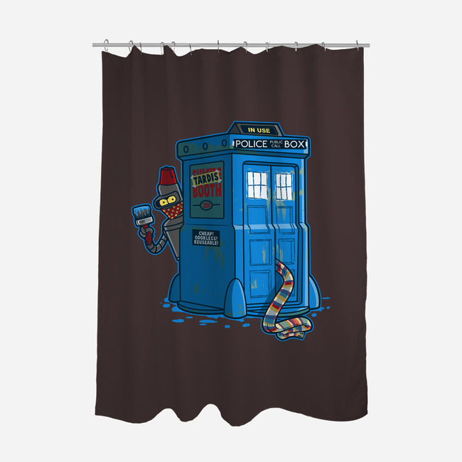Who-icide Booth-none polyester shower curtain-Bamboota
