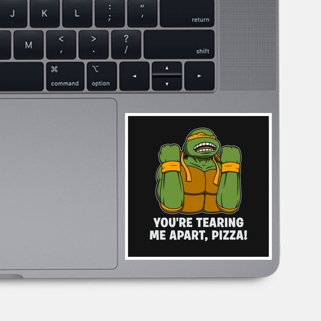 Why Pizza, Why!!!-none glossy sticker-pigboom