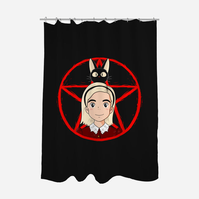 Wicca's Delivery Service-none polyester shower curtain-MarianoSan
