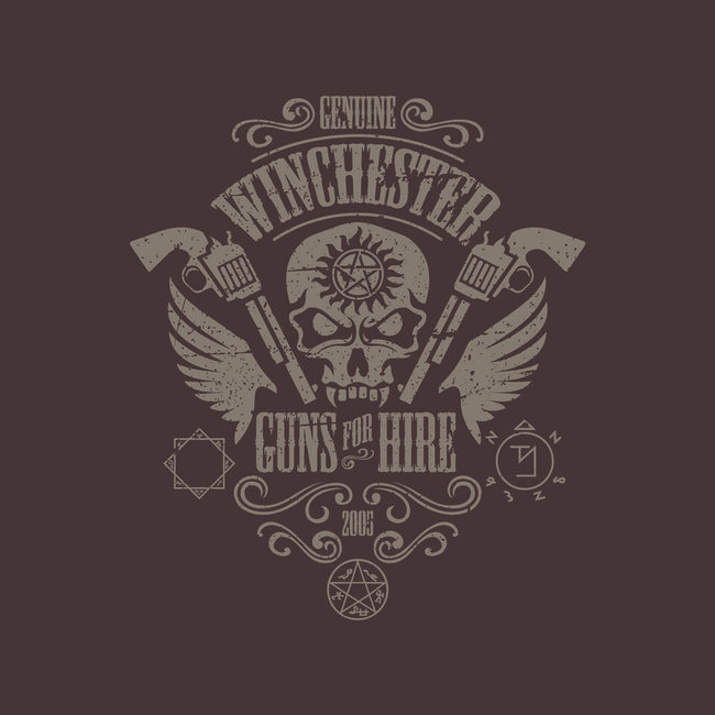 Winchester Guns for Hire-none removable cover w insert throw pillow-jrberger