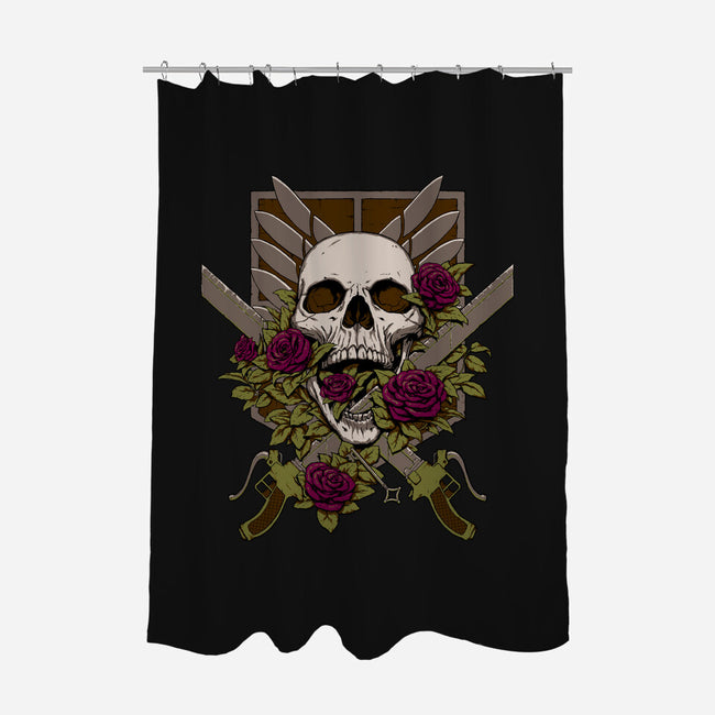 Wings of Freedom-none polyester shower curtain-Crumblin' Cookie