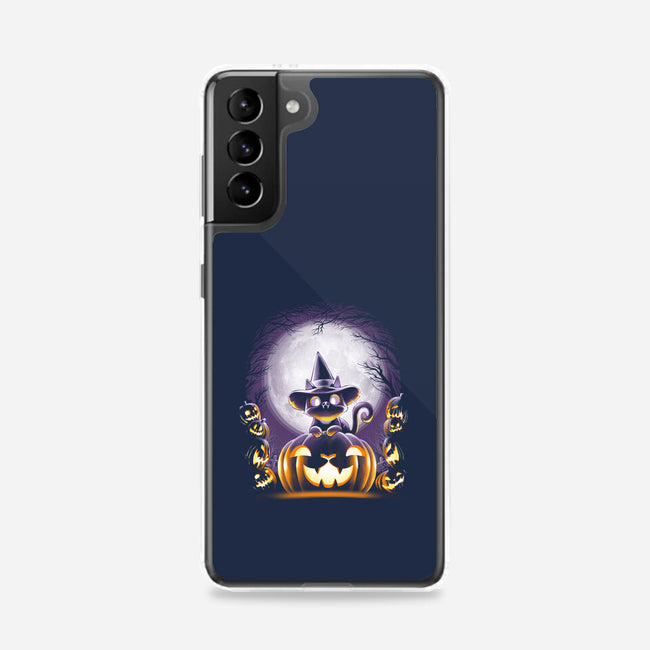 Witch-Cat Night-samsung snap phone case-alemaglia