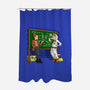 With A Little Help-none polyester shower curtain-saqman