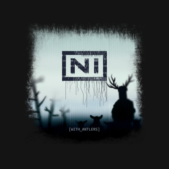 With Antlers-womens v-neck tee-ntesign