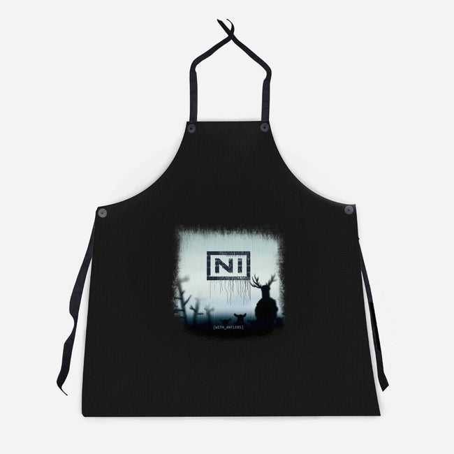 With Antlers-unisex kitchen apron-ntesign