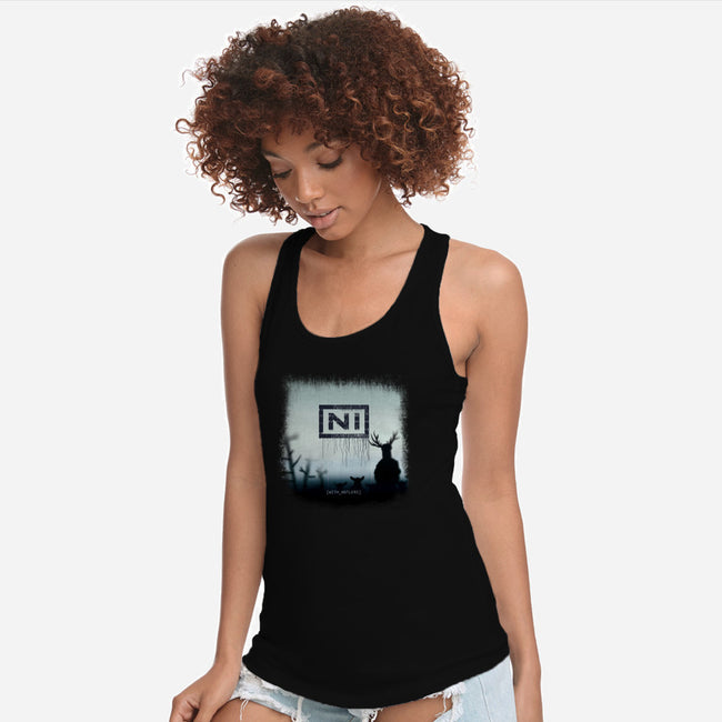 With Antlers-womens racerback tank-ntesign