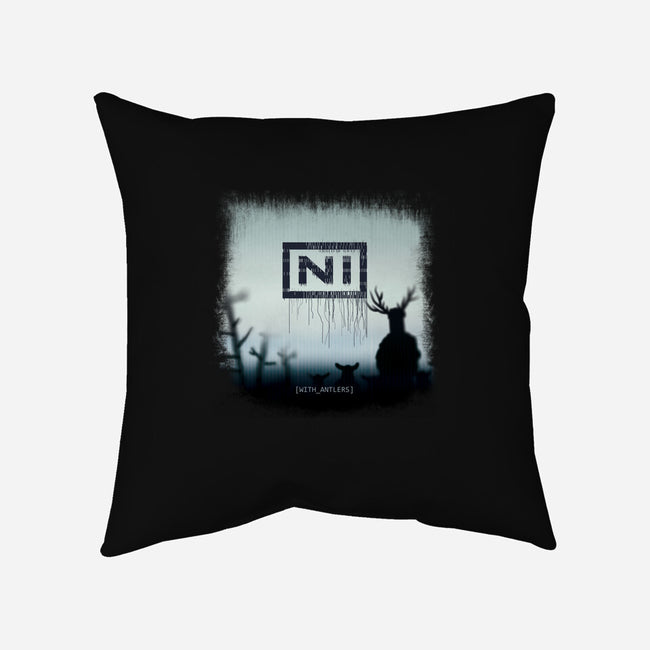 With Antlers-none non-removable cover w insert throw pillow-ntesign