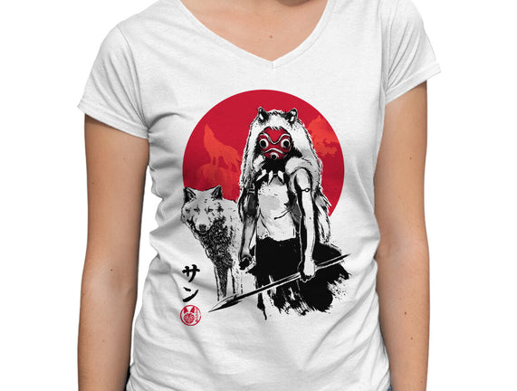 Wolf Girl Sumi-e