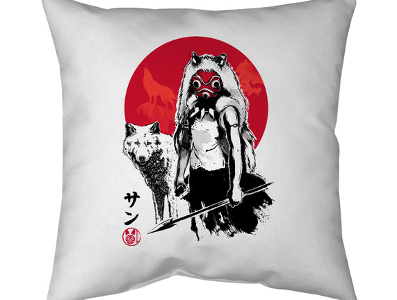 Wolf Girl Sumi-e