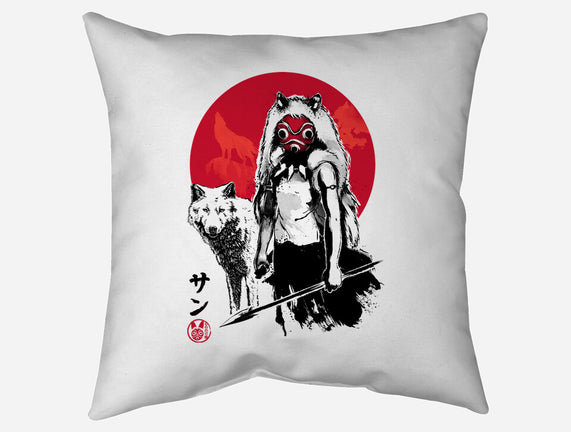 Wolf Girl Sumi-e