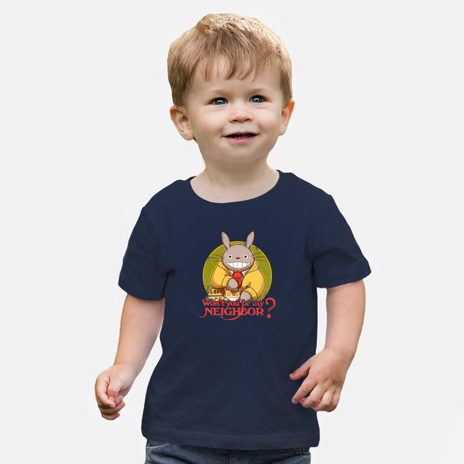 Won't You be My Neighbor-baby basic tee-KindaCreative