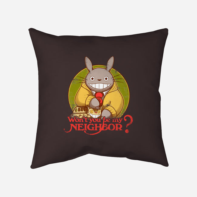 Won't You be My Neighbor-none non-removable cover w insert throw pillow-KindaCreative