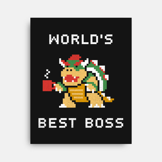 World's Best Boss-none stretched canvas-csweiler