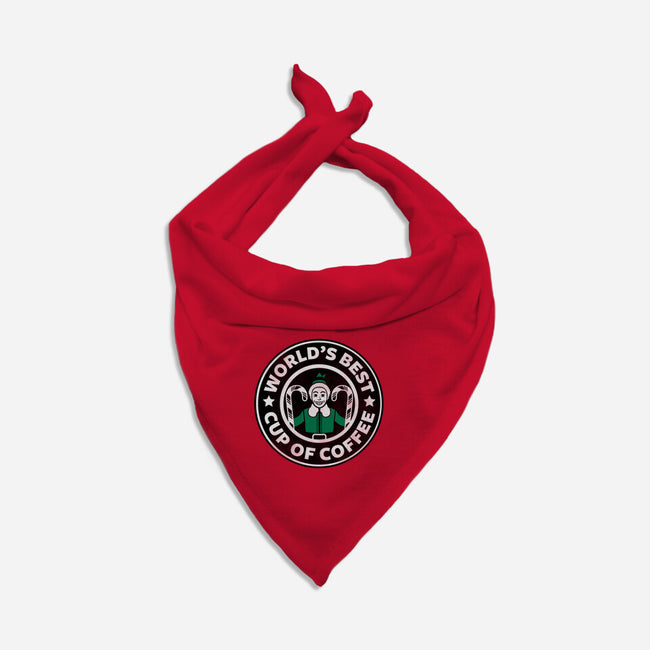World's Best Cup of Coffee-dog bandana pet collar-Beware_1984