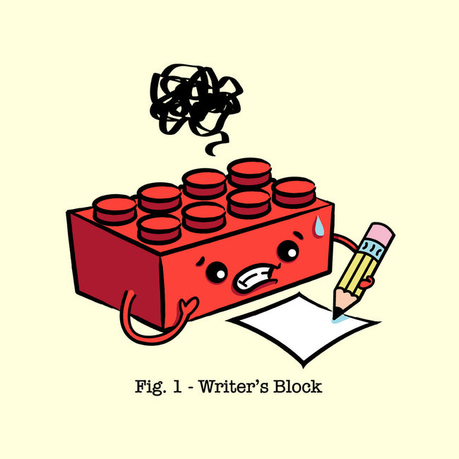 Writer's Block-none stretched canvas-MJ