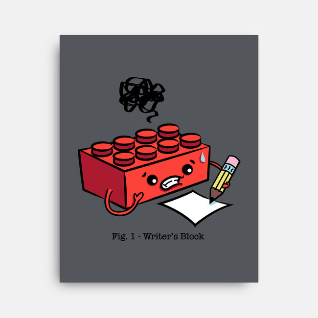 Writer's Block-none stretched canvas-MJ