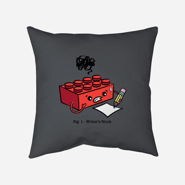 Writer's Block-none removable cover throw pillow-MJ