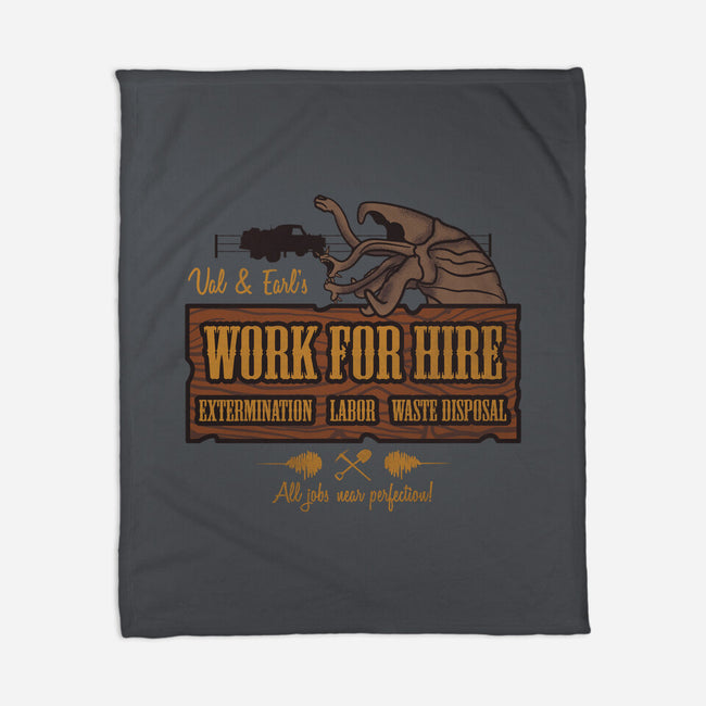 Val & Earl's Work for Hire-none fleece blanket-beware1984
