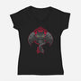 Viking Fury-womens v-neck tee-Geekydog