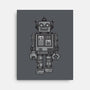 Vintage Robot-none stretched canvas-wotto