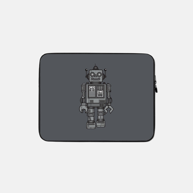 Vintage Robot-none zippered laptop sleeve-wotto