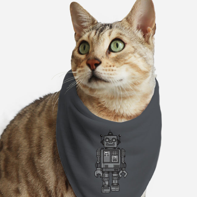 Vintage Robot-cat bandana pet collar-wotto
