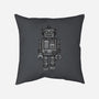 Vintage Robot-none non-removable cover w insert throw pillow-wotto