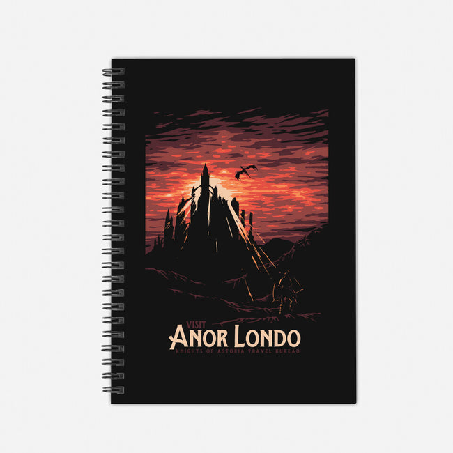 Visit Anor Londo-none dot grid notebook-Mathiole