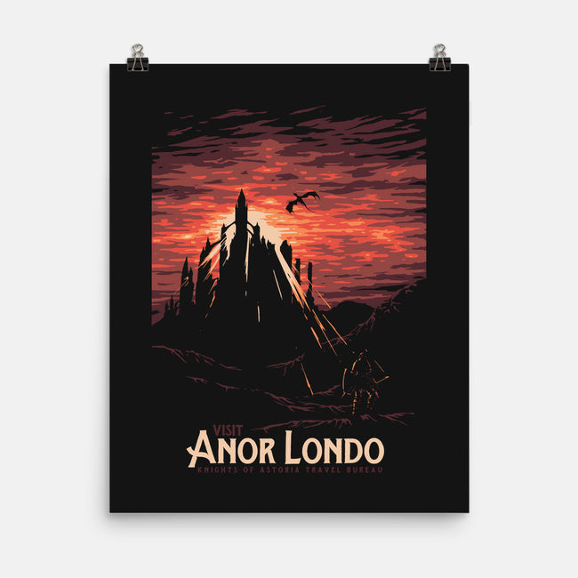 Visit Anor Londo-none matte poster-Mathiole