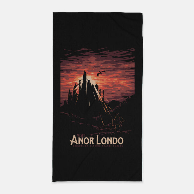 Visit Anor Londo-none beach towel-Mathiole