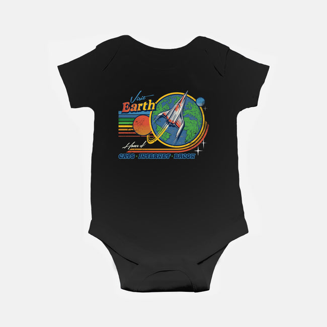Visit Earth-baby basic onesie-Steven Rhodes