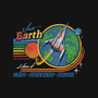 Visit Earth-none polyester shower curtain-Steven Rhodes
