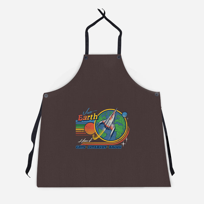 Visit Earth-unisex kitchen apron-Steven Rhodes