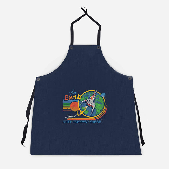 Visit Earth-unisex kitchen apron-Steven Rhodes