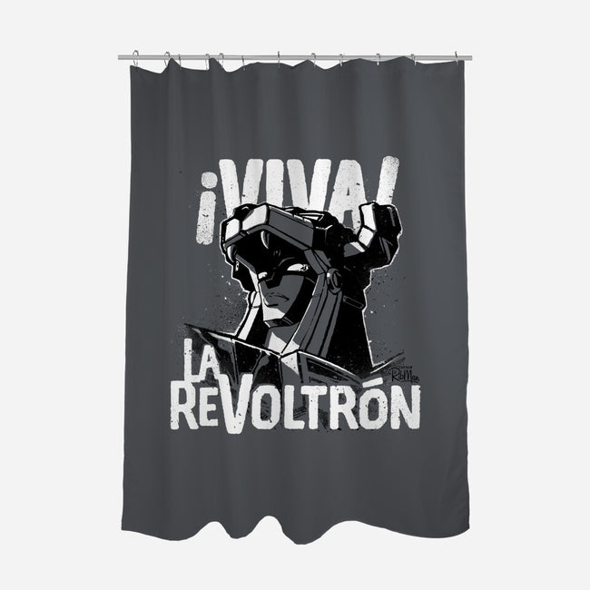 Viva la Revoltron!-none polyester shower curtain-Captain Ribman