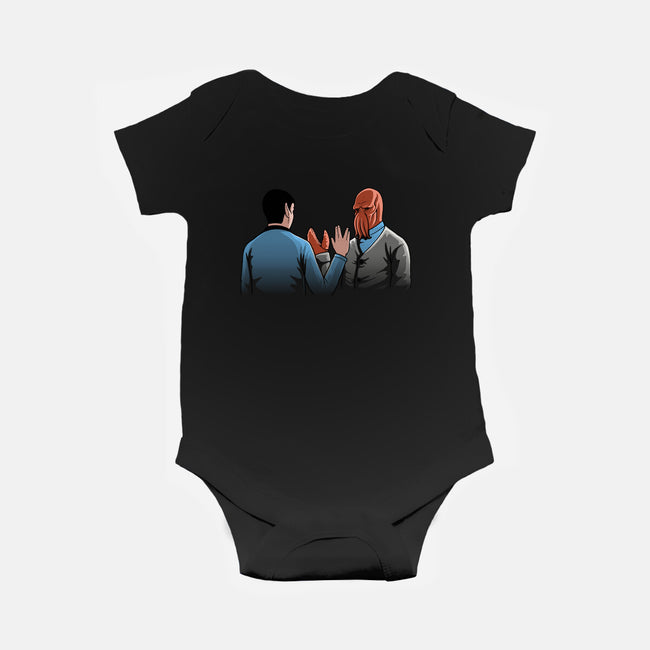 Vulcan Salute-baby basic onesie-Naolito