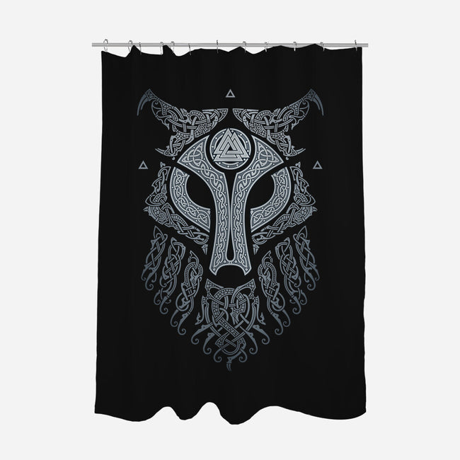 Ulfhednar-none polyester shower curtain-RAIDHO