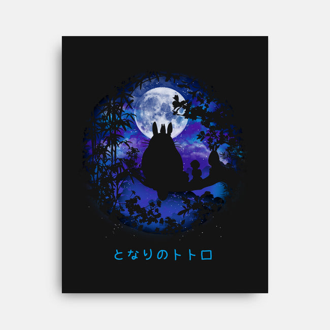 Under The Moon-none stretched canvas-pescapin