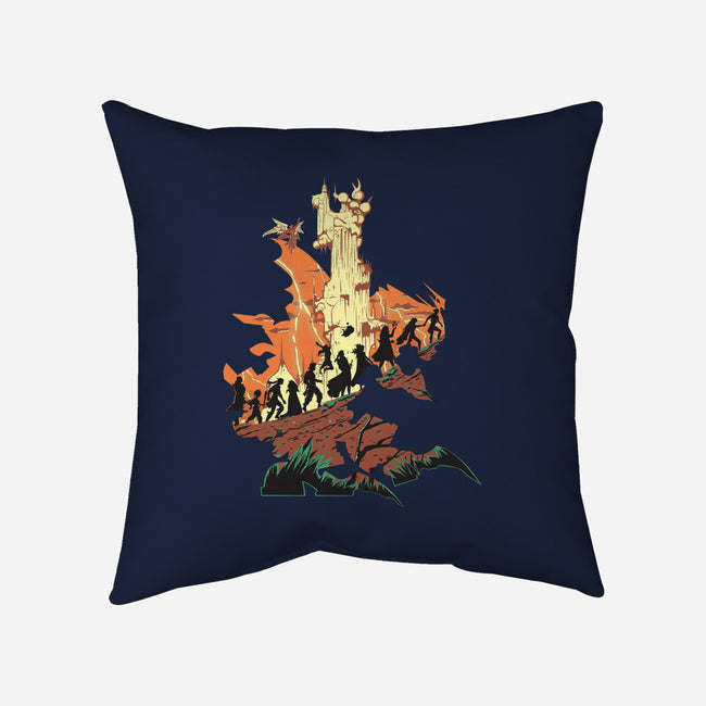 Unfinished Ruin-none removable cover w insert throw pillow-Adams Pinto