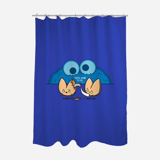Unfortunate Cookie-none polyester shower curtain-Raffiti